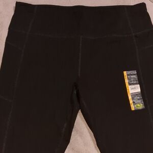 Athletic Works Black Moisture-Wicking Leggings